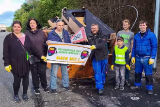 7 Kubikmeter M&uuml;ll in Neunkirchen gesammelt