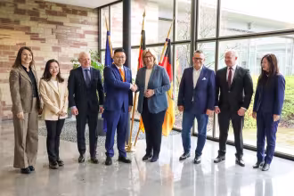 SVOLT-Pr&auml;sident Yang im Saarland