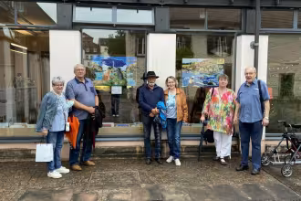 Kunstspaziergang zum Abschluss der Kunst-Mai-le