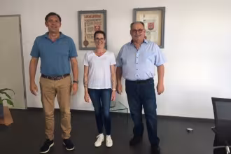 Besuch des neuen Vorstands des Kneipp-Vereins bei der Gemeinde Ensdorf