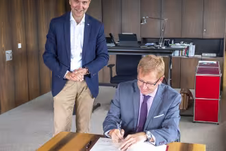 Der franz&ouml;sische Konsul zu Besuch im St. Ingberter Rathaus