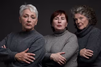 Amei Scheib, Marina Kavtaradze, Helga Diener (von links nach rechts)
