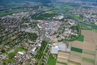 Luftaufnahme gro&szlig;er Radius