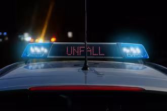 Unfall auf Krankenhausparkplatz