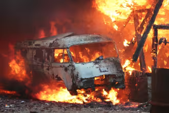 Lkw-Brand f&uuml;hrt zur Vollsperrung