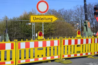Sperrungen und kleinere Verkehrsbehinderungen