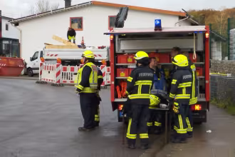 Sechs Verletzte Arbeiter nach arbeiten am Kanalrohr