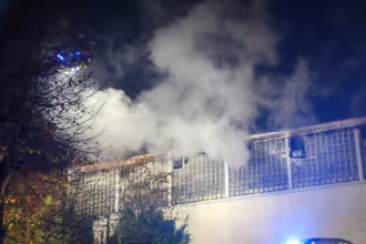 Lagerhallenbrand in der Neunkircher Oberstadt
