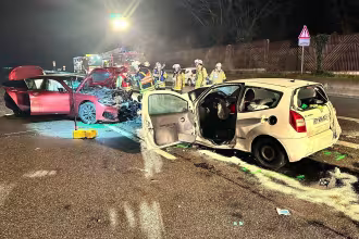 Schwerer Unfall durch Falschfahrer auf der A 620 bei Saarlouis