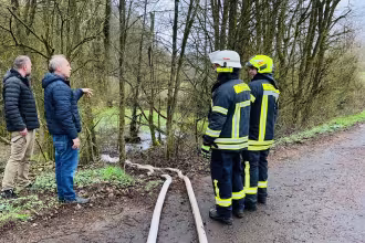 Feuerwehr rettet Froschnachwuchs