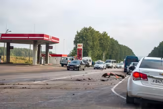 Unfallfahrzeuge, Autobahn, Unfall