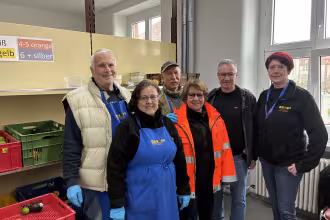 Landrat besucht die Homburger Tafel