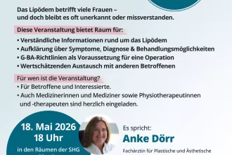 Kreisstadt Merzig: Informationsveranstaltung zum Welt-Lip&ouml;dem-Tag - &bdquo;Leben mit Lip&ouml;dem&ldquo; am 18. Mai 2026 in Merzig
