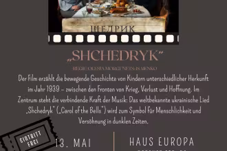 Presseinfo - Anl&auml;sslich des Europatages und des Tages des Gedenkens und der Vers&ouml;hnung wird in Saarlouis das ukrainische Historiendrama &bdquo;Shchedryk&ldquo; gezeigt