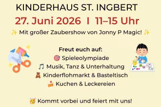 Kinderhaus St. Ingbert feiert 20-j&auml;hriges Jubil&auml;um am 27. Juni-Seit zwei Jahrzehnten ein Ort f&uuml;r Begegnung, Bildung und Gemeinschaft